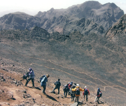 Maroc randonnée trek Atlas Toubkal sommet
